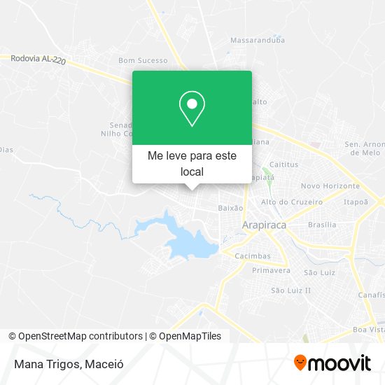 Mana Trigos mapa