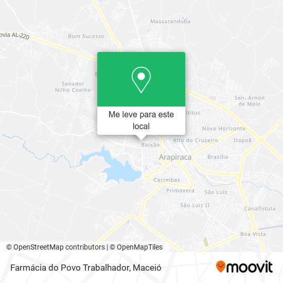 Farmácia do Povo Trabalhador mapa