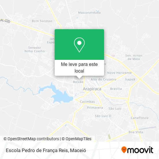 Escola Pedro de França Reis mapa