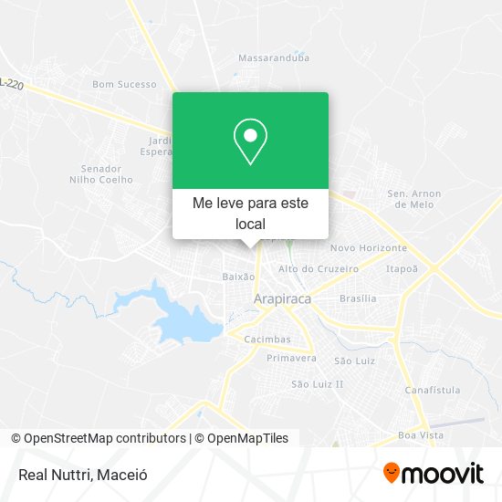 Real Nuttri mapa