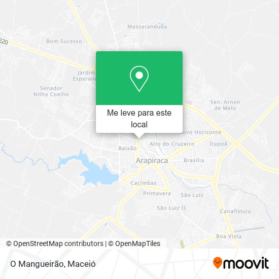 O Mangueirão mapa