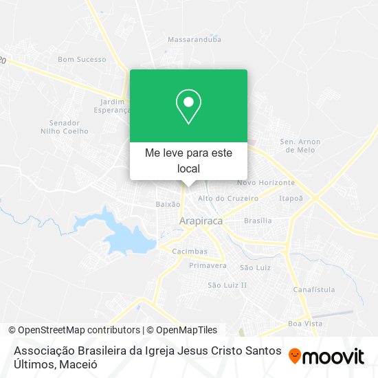 Associação Brasileira da Igreja Jesus Cristo Santos Últimos mapa