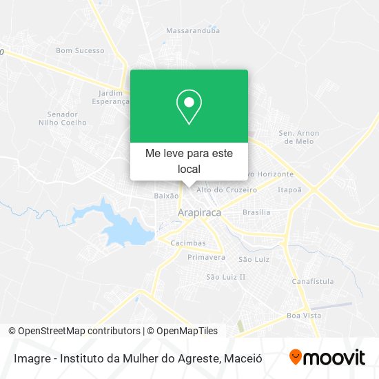 Imagre - Instituto da Mulher do Agreste mapa