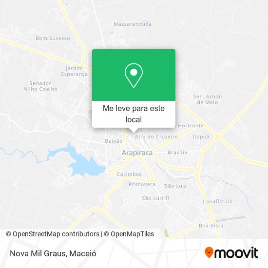 Nova Mil Graus mapa