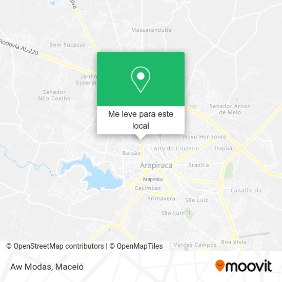 Aw Modas mapa