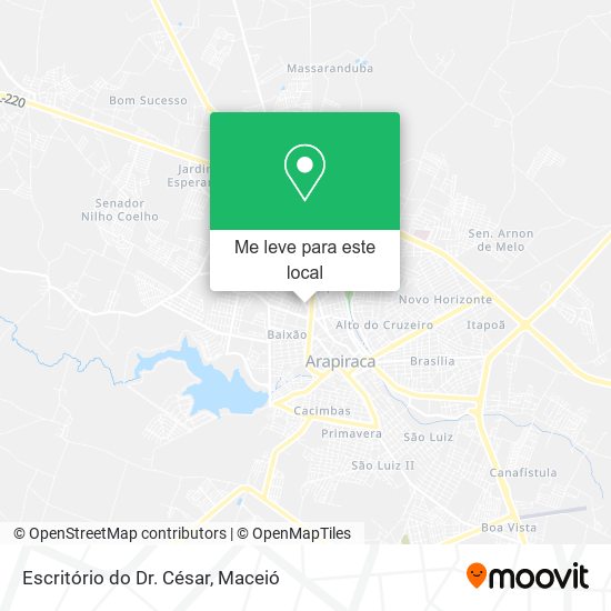 Escritório do Dr. César mapa