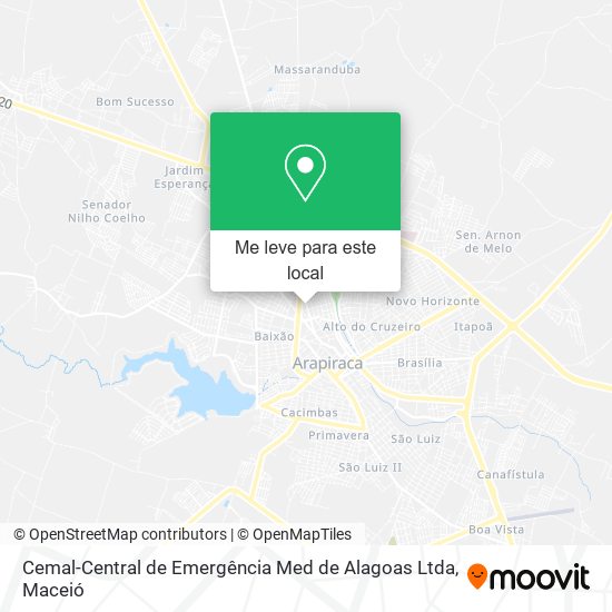 Cemal-Central de Emergência Med de Alagoas Ltda mapa