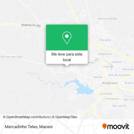 Mercadinho Teles mapa