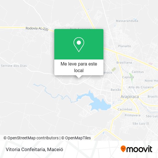 Vitoria Confeitaria mapa