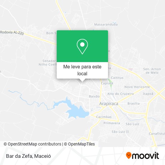 Bar da Zefa mapa