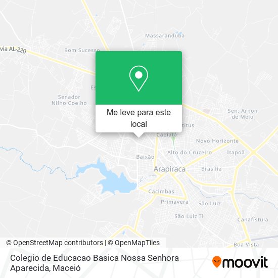Colegio de Educacao Basica Nossa Senhora Aparecida mapa