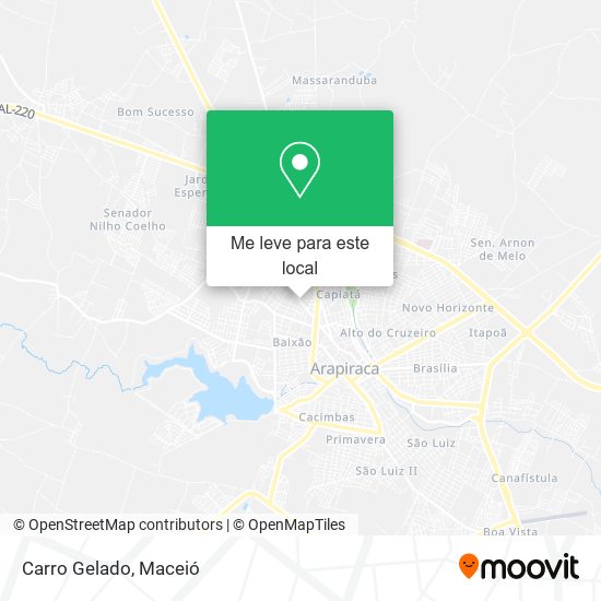 Carro Gelado mapa
