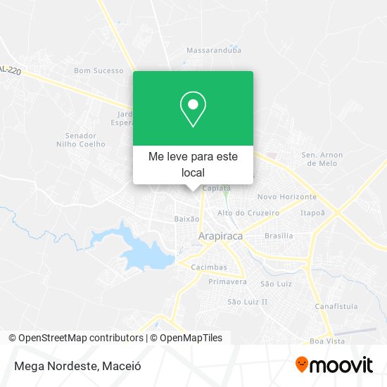 Mega Nordeste mapa