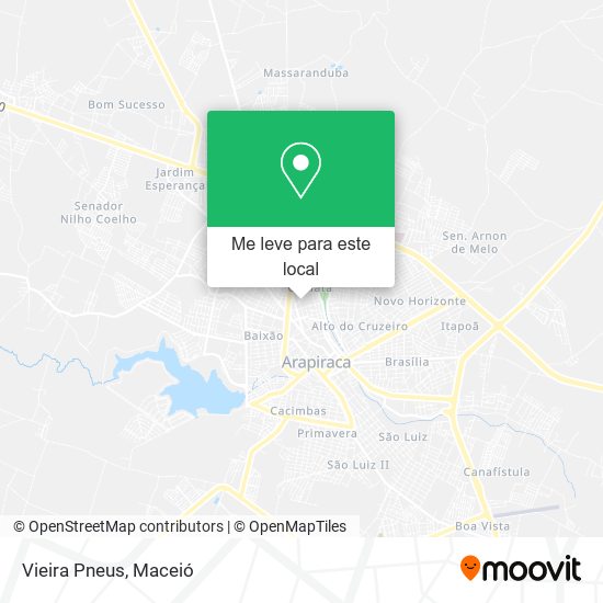Vieira Pneus mapa