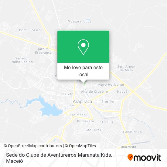 Sede do Clube de Aventureiros Maranata Kids mapa
