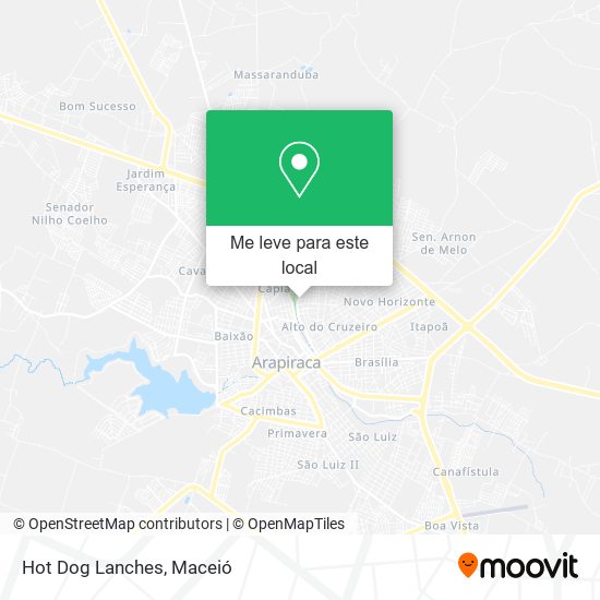 Hot Dog Lanches mapa