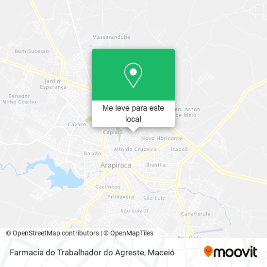 Farmacia do Trabalhador do Agreste mapa