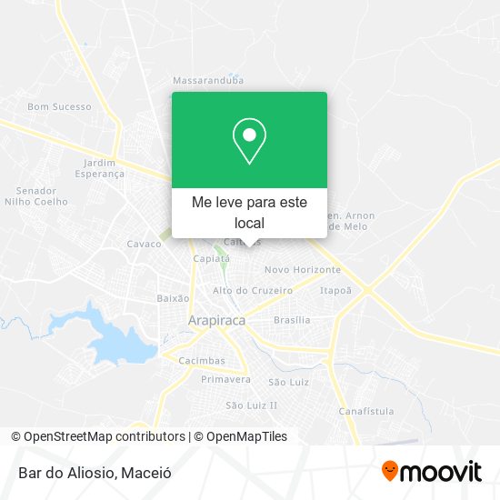 Bar do Aliosio mapa