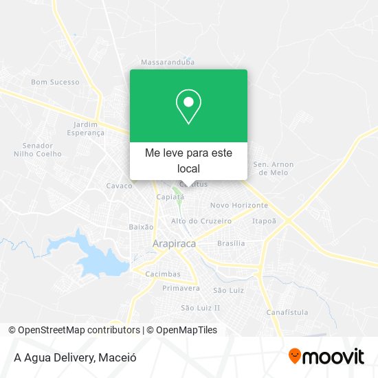 A Agua Delivery mapa