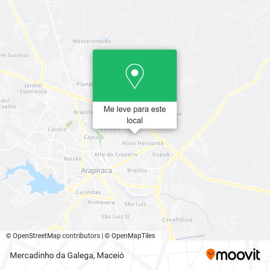 Mercadinho da Galega mapa
