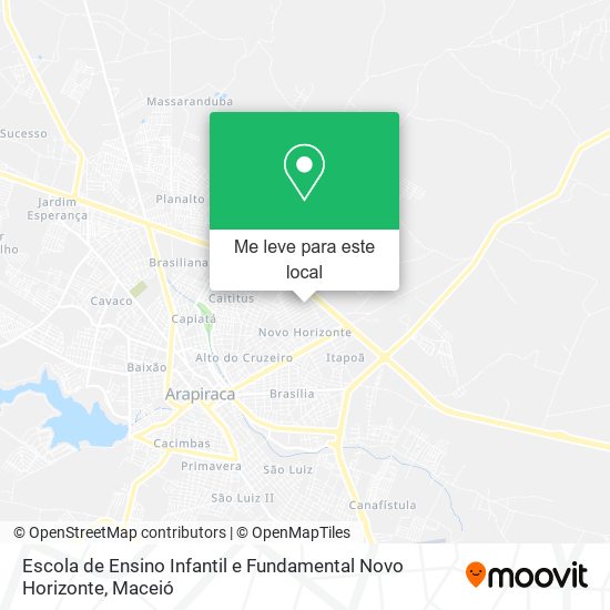 Escola de Ensino Infantil e Fundamental Novo Horizonte mapa