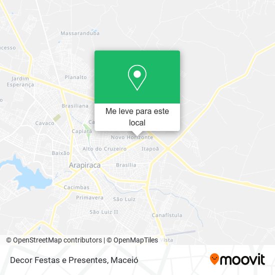 Decor Festas e Presentes mapa
