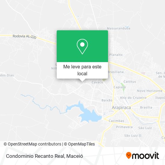 Condominio Recanto Real mapa