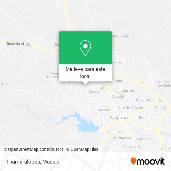 Thamaralopes mapa