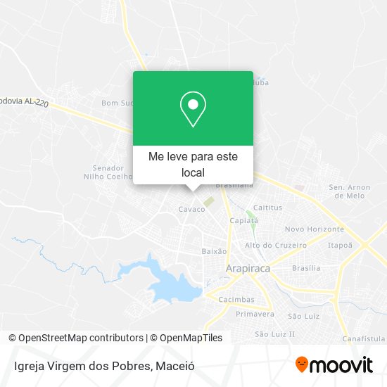 Igreja Virgem dos Pobres mapa