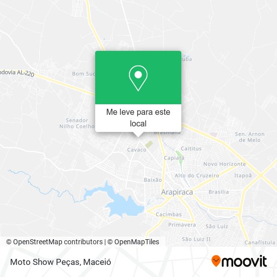 Moto Show Peças mapa