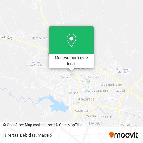 Freitas Bebidas mapa