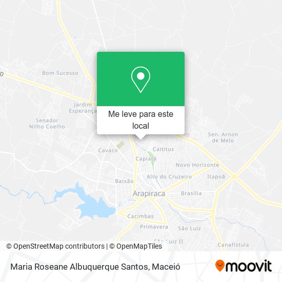 Maria Roseane Albuquerque Santos mapa