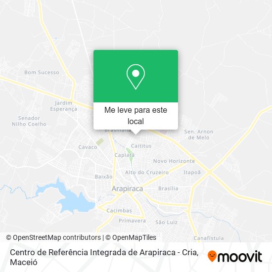Centro de Referência Integrada de Arapiraca - Cria mapa