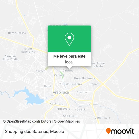 Shopping das Baterias mapa