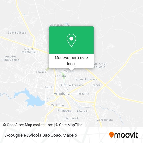 Acougue e Avicola Sao Joao mapa