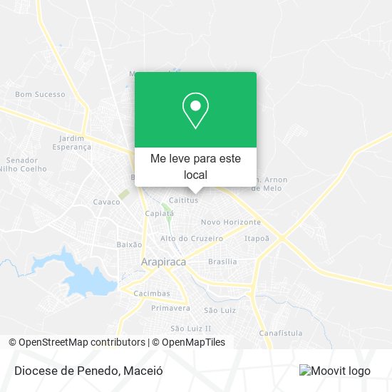 Diocese de Penedo mapa