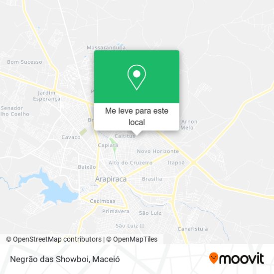 Negrão das Showboi mapa