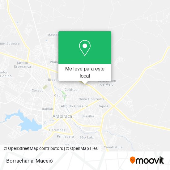 Borracharia mapa