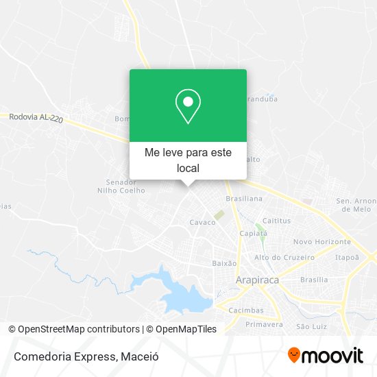 Comedoria Express mapa