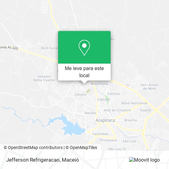 Jefferson Refrigeracao mapa