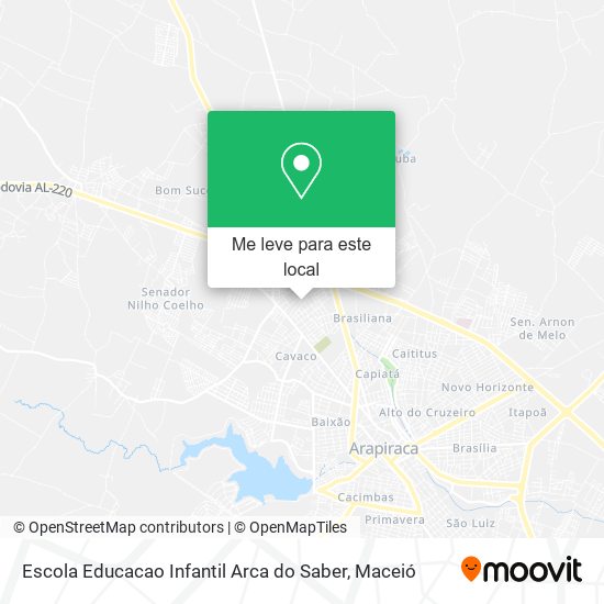 Escola Educacao Infantil Arca do Saber mapa