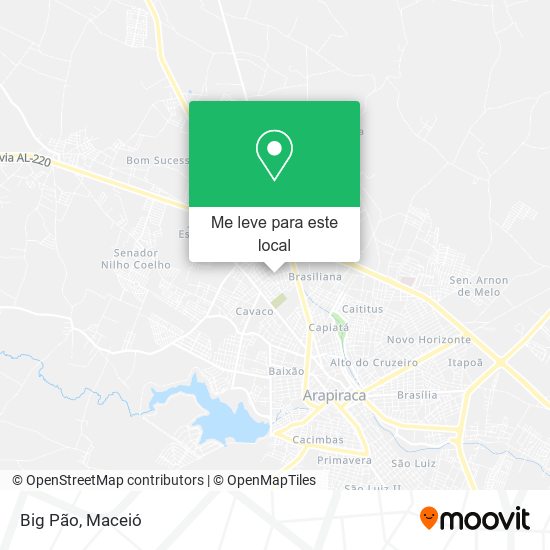 Big Pão mapa