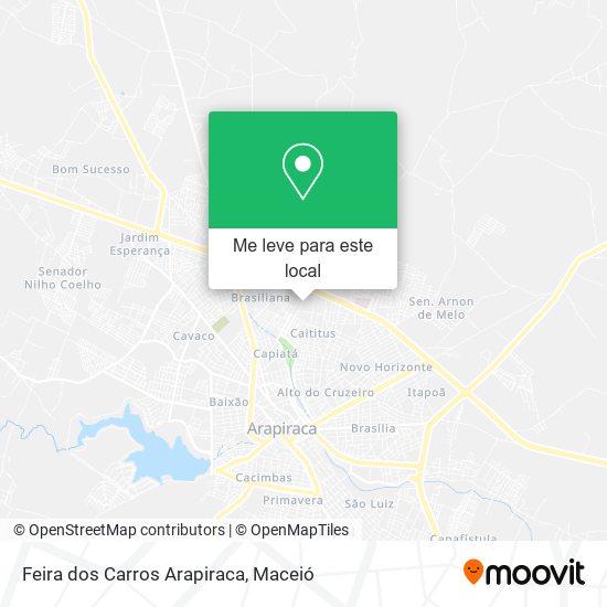 Feira dos Carros Arapiraca mapa