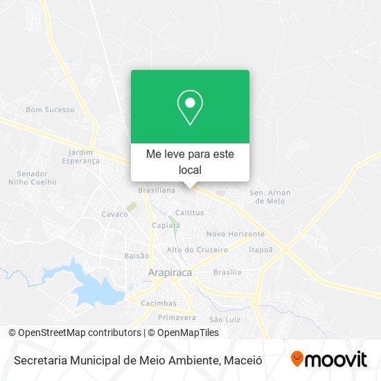 Secretaria Municipal de Meio Ambiente mapa