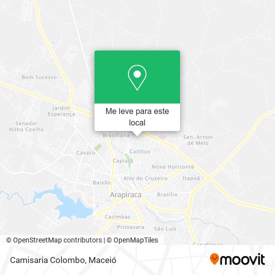 Camisaria Colombo mapa