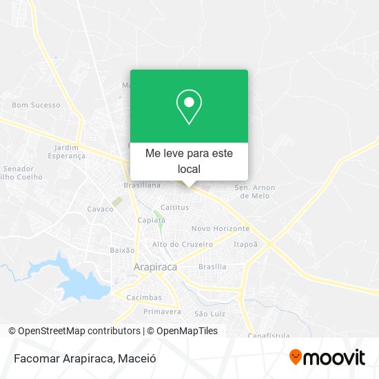 Facomar Arapiraca mapa