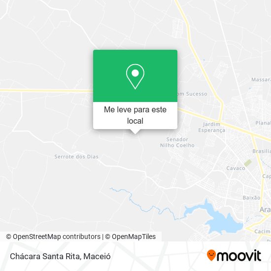 Chácara Santa Rita mapa