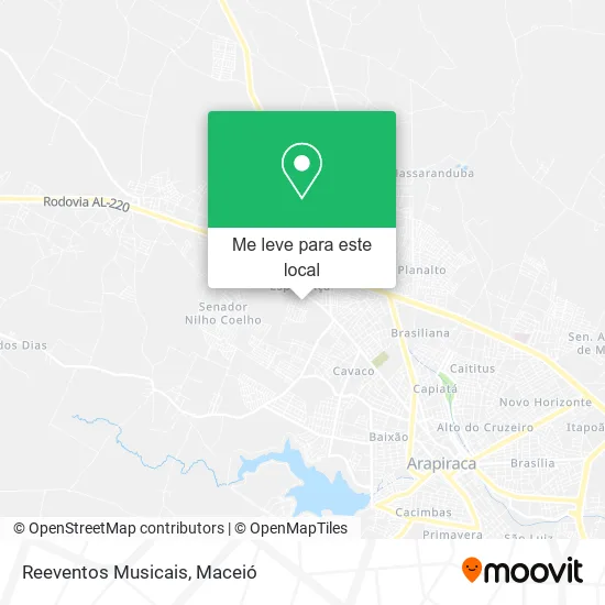 Reeventos Musicais mapa