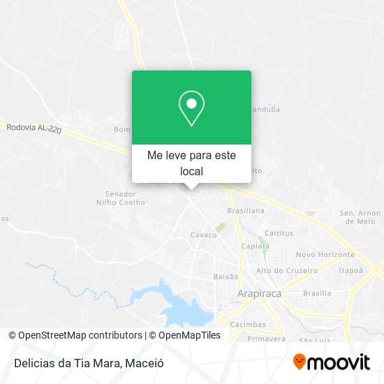 Delicias da Tia Mara mapa