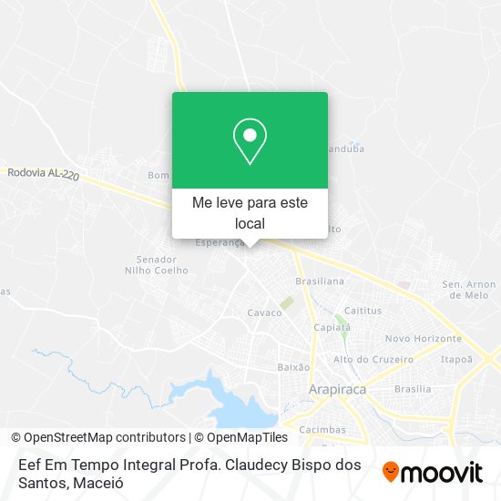 Eef Em Tempo Integral Profa. Claudecy Bispo dos Santos mapa